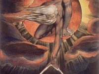 Urizen raffigurato da William Blake nell’acquaforte “The Ancient of Days”.
