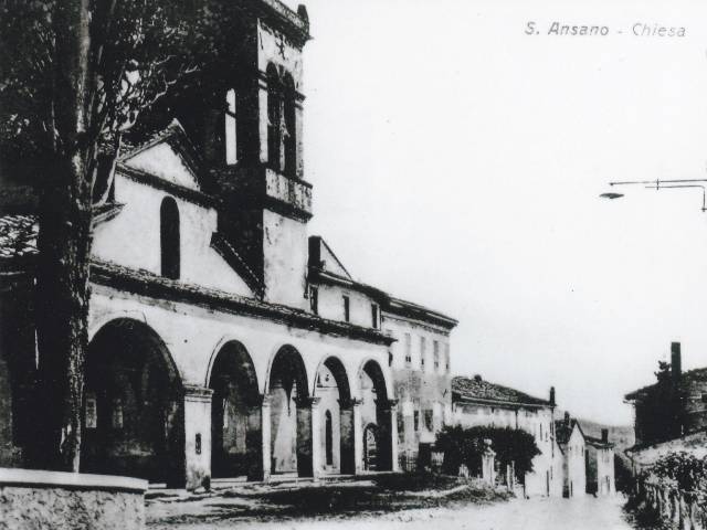 La Chiesa di Sant'Ansano nella prima metà del XX Secolo (collezione Raffaello Santini)