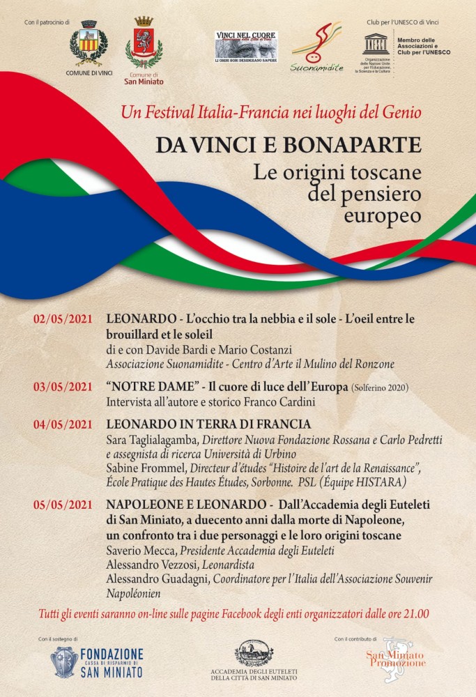 "Da Vinci e Bonaparte", on line il festival italo-francese